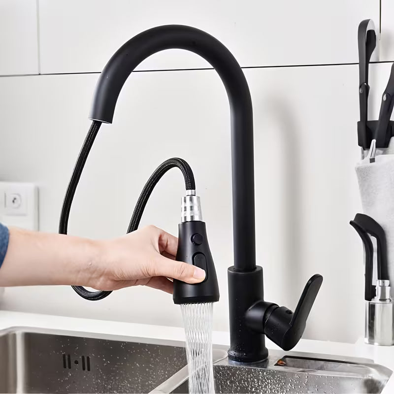 Pull-out Kitchen Mixer black